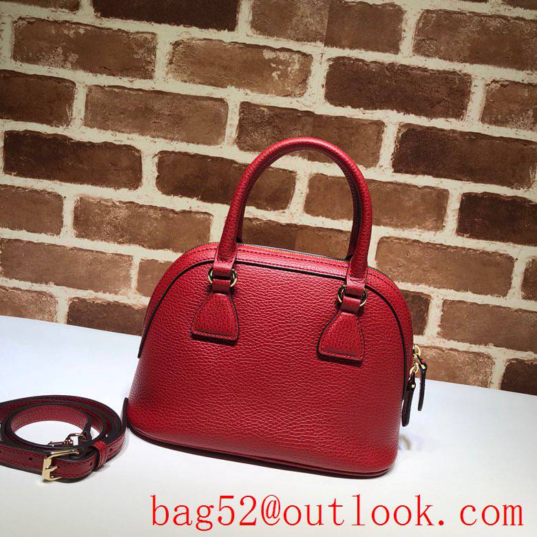 Gucci GG Small red Calfskin Shoulder tote Bag Handbag
