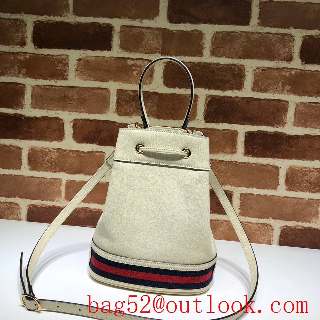 Gucci Ophidia cream calfskin Small Bucket Shoulder Bag