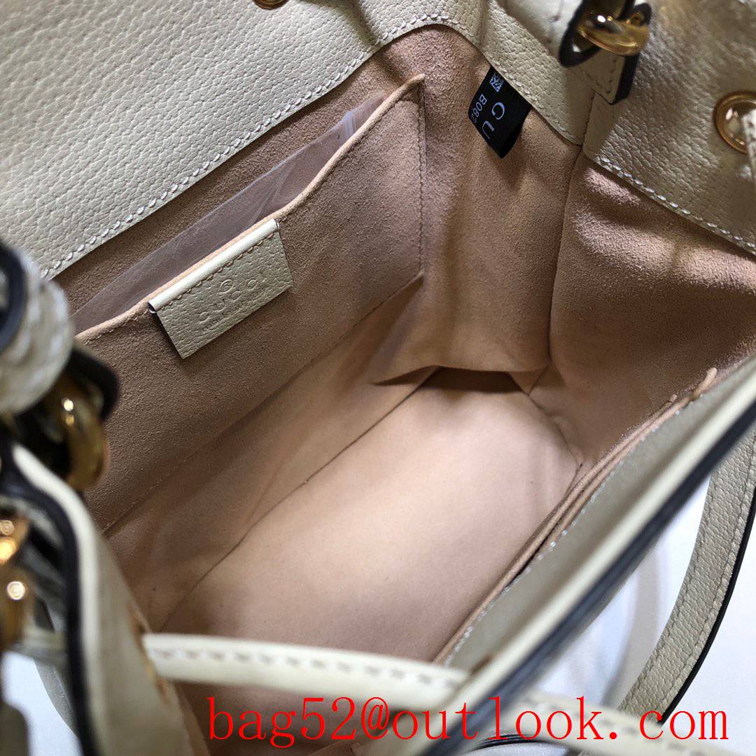 Gucci Ophidia cream calfskin Small Bucket Shoulder Bag