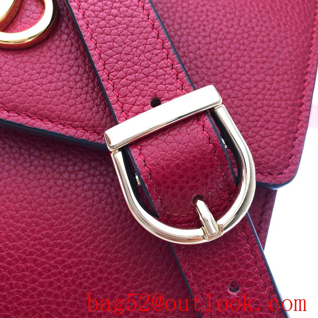Gucci Zumi Horsebit red Grained calfskin Shoulder Bag