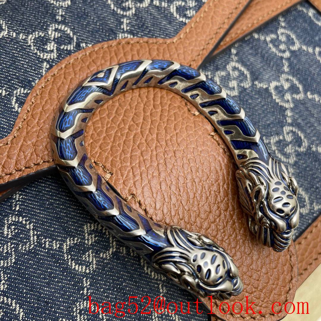 Gucci GG Denim Dionysus chain Shoulder Bag
