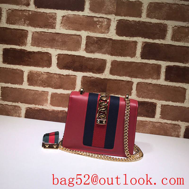 Gucci Sylvie Mini chain red Shoulder Bag