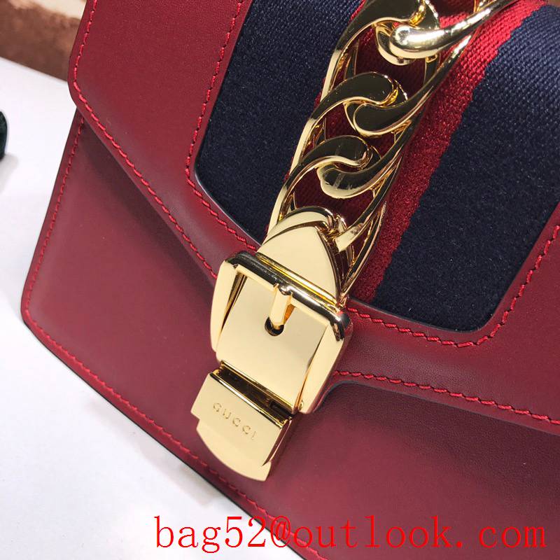 Gucci Sylvie Mini chain red Shoulder Bag