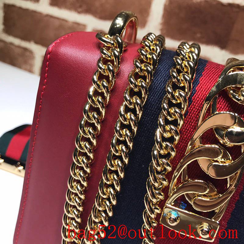 Gucci Sylvie Mini chain red Shoulder Bag