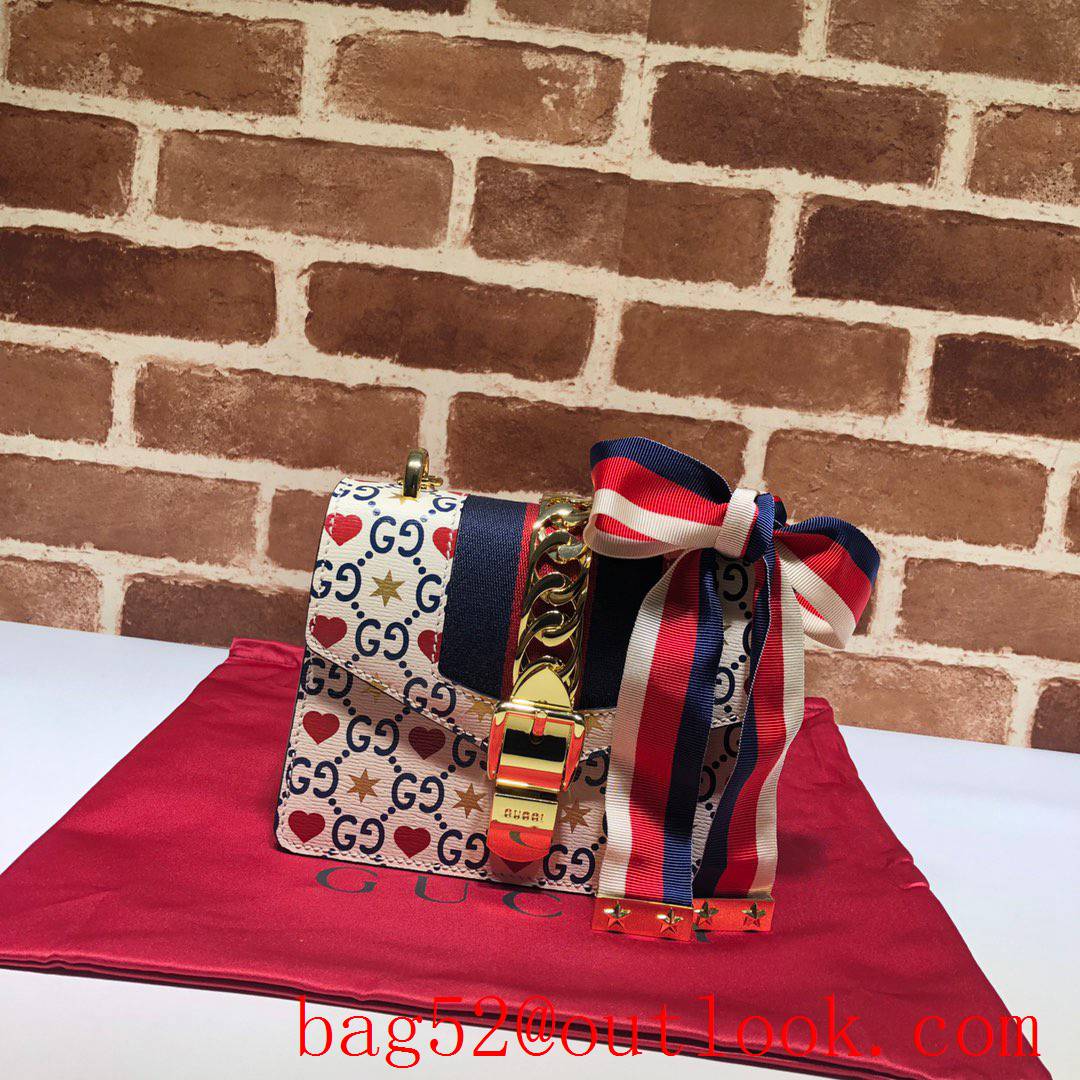 Gucci Sylvie Mini chain tri-color Shoulder Bag