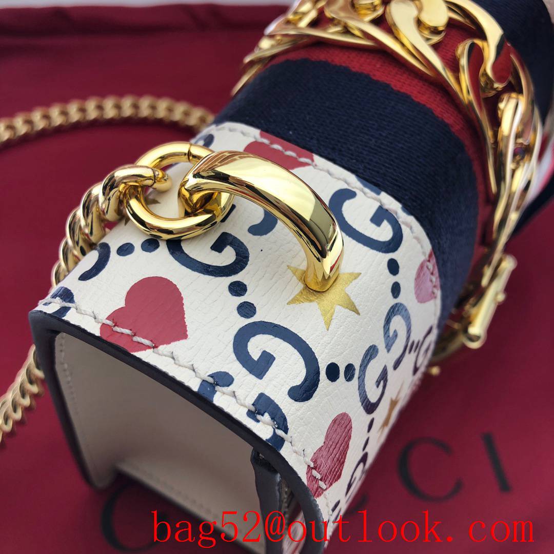 Gucci Sylvie Mini chain tri-color Shoulder Bag