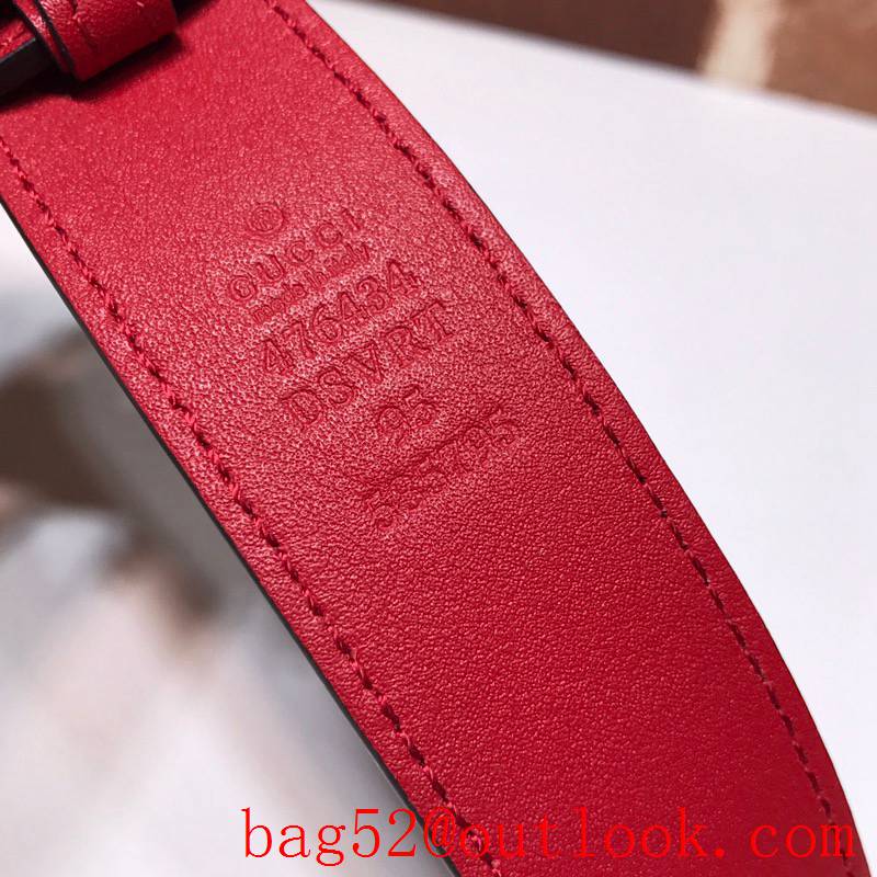 Gucci GG Marmont calfskin red Belt Bag