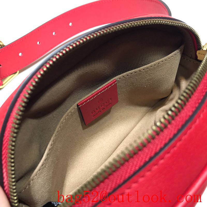 Gucci GG Marmont calfskin red Belt Bag