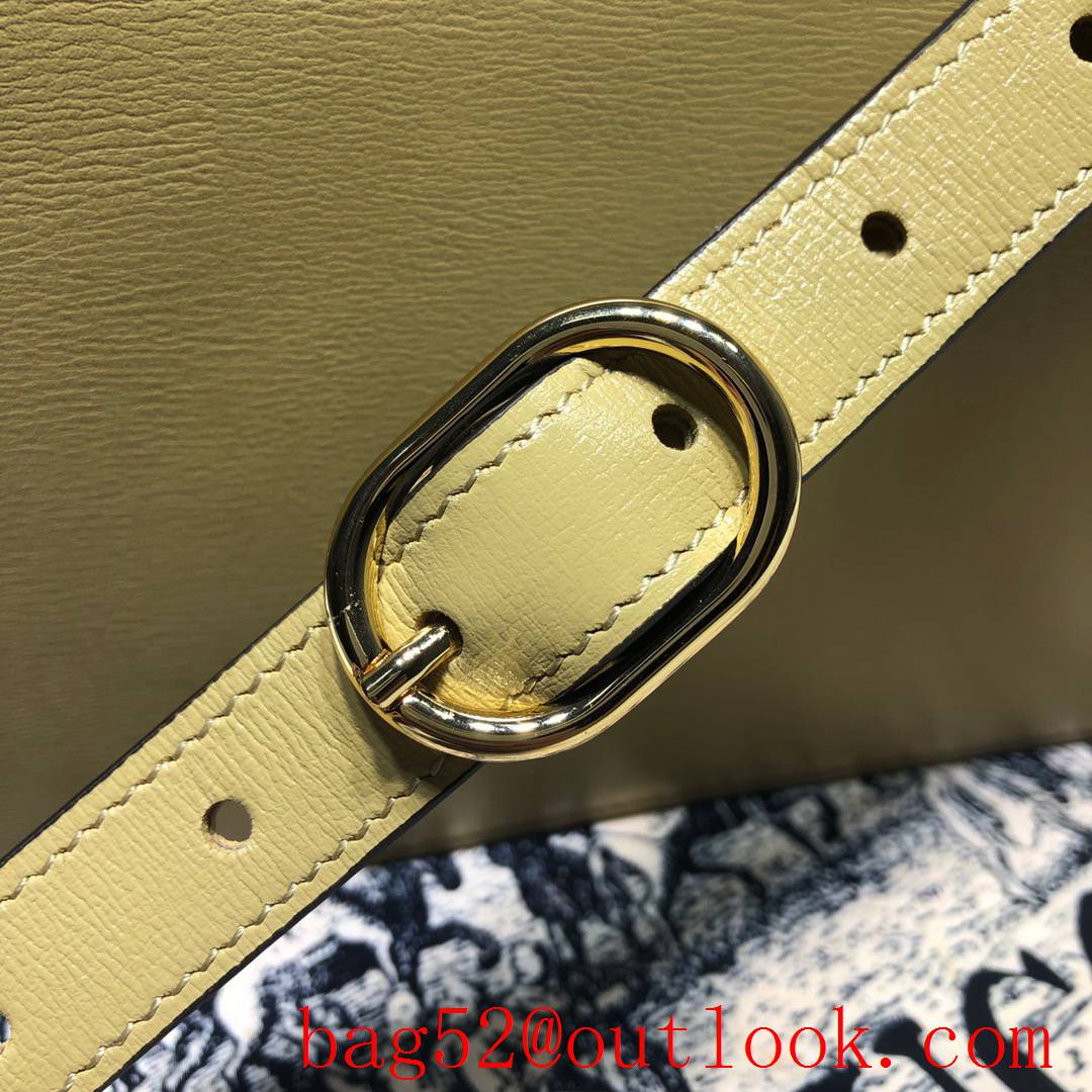 Gucci GG Outlet yellow real leather Shoulder Bag