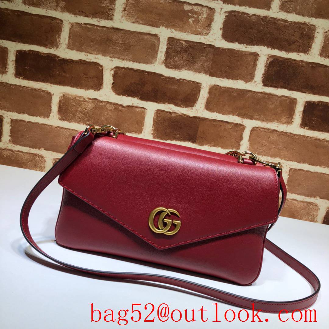 Gucci GG red calfskin Shoulder Bag
