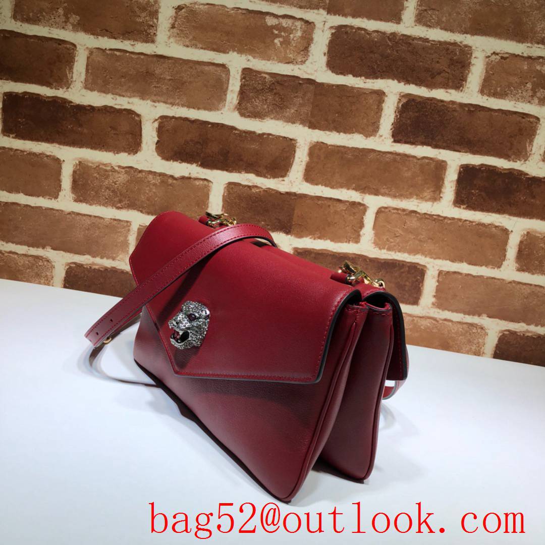 Gucci GG red calfskin Shoulder Bag