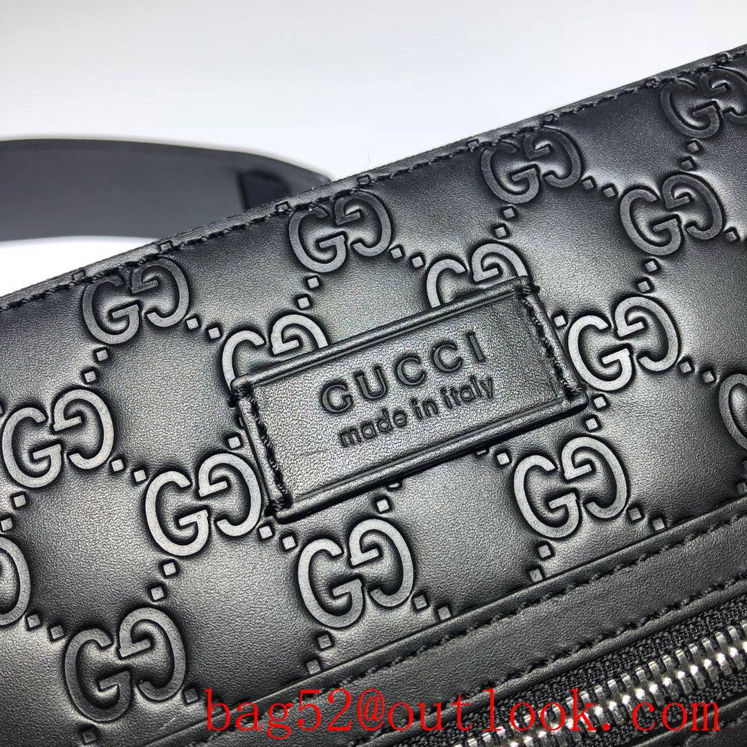 Gucci Eden GG Signature real leather black small men Messenger shoulder Bag