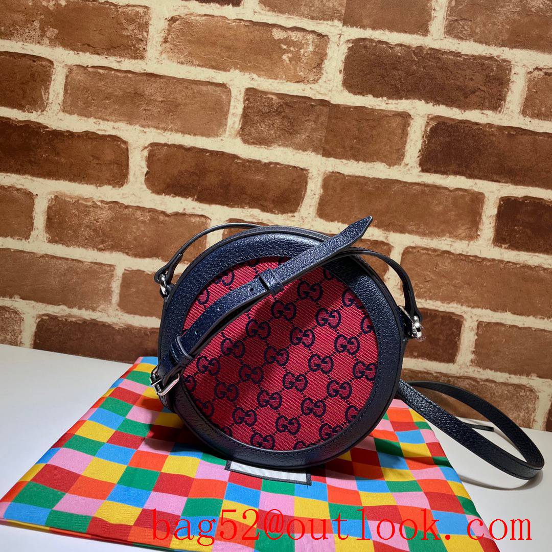 Gucci GG Signature mini red tri-color Crossbody shoulder Bag 