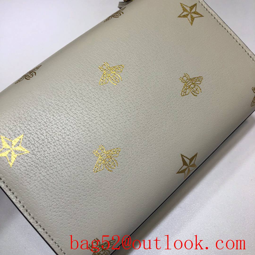 Gucci Padlock small cream Bee Star chain Shoulder Bag