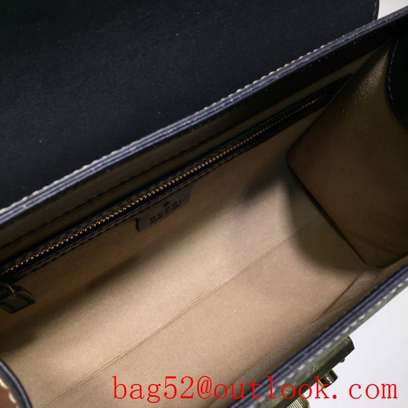 Gucci Padlock GG Supreme black Shoulder tote Bag 