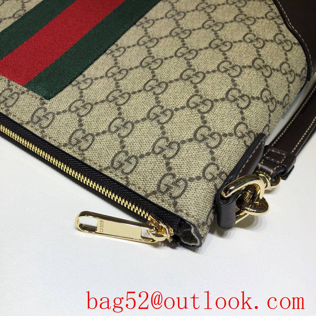 Gucci GG Supreme Ophidia Men beige large Clutch Bag Purse