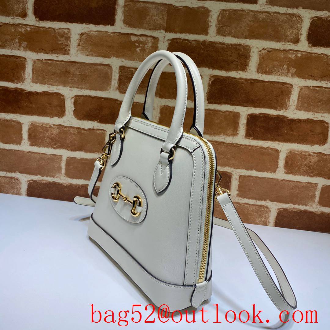 Gucci 1955 Horsebit small cream calfskin Small Shoulder tote bag