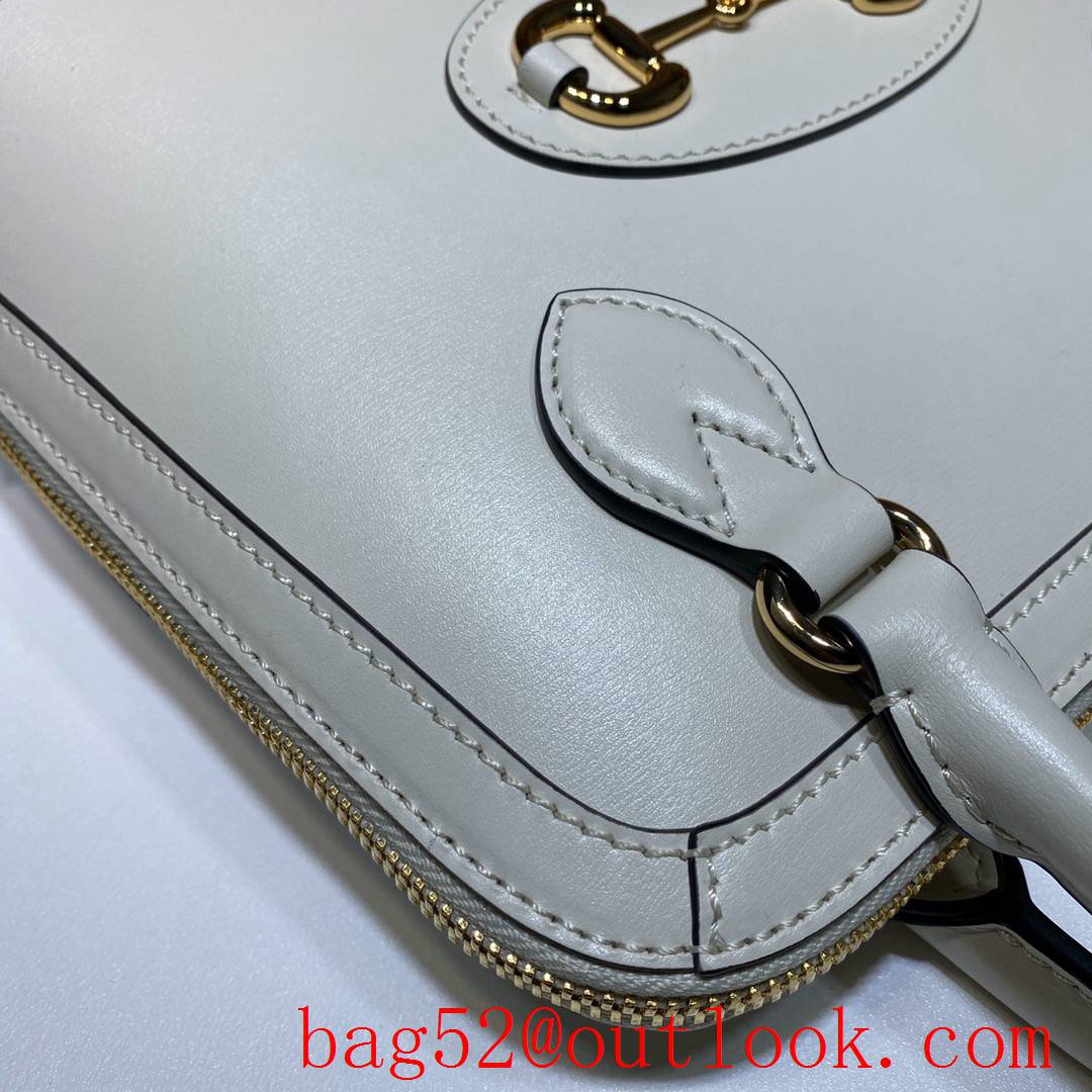 Gucci 1955 Horsebit small cream calfskin Small Shoulder tote bag