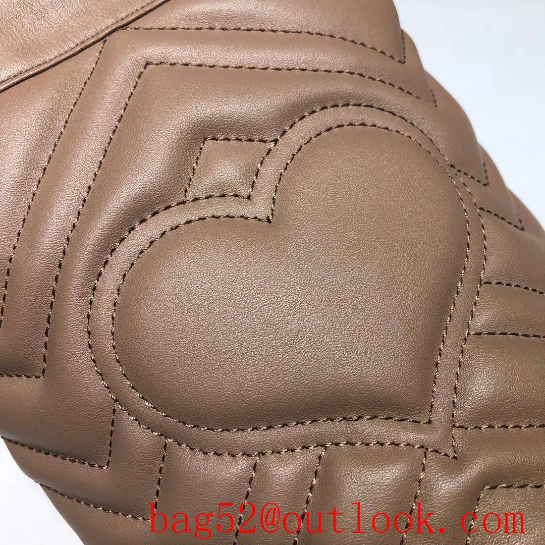 Gucci GG Marmont mini khaki calfskin Bucket Bag