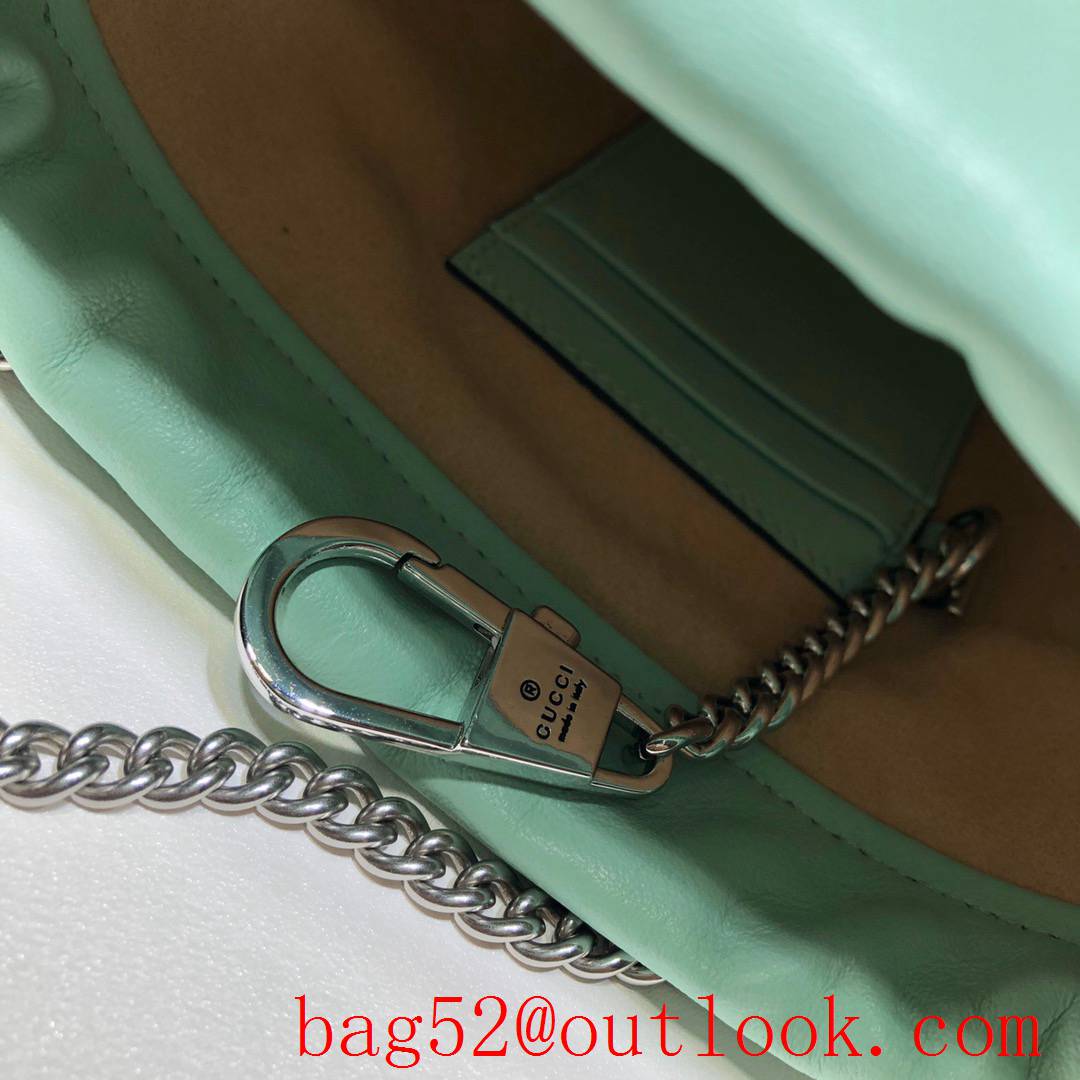 Gucci GG Marmont mini teal calfskin Bucket Bag