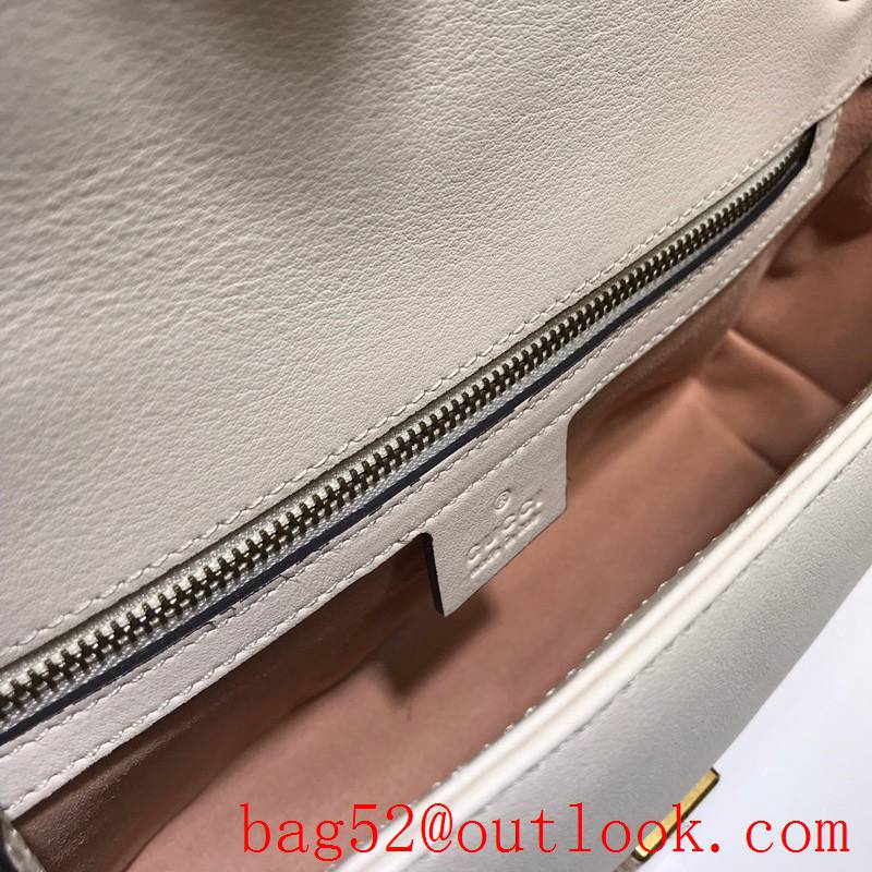 Gucci GG Marmont cream calfskin chain Shoulder Bag