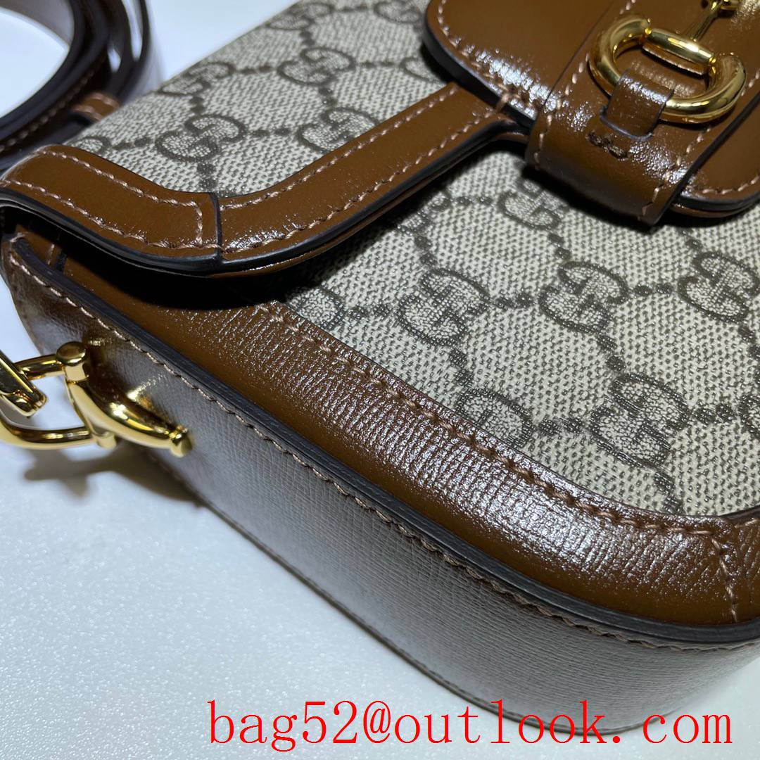 Gucci Horsebit 1955 Mini small brown Shoulder Bag 