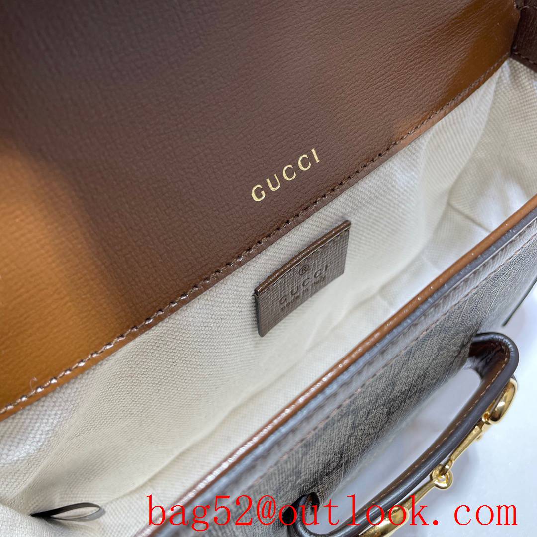 Gucci Horsebit 1955 Mini small brown Shoulder Bag 