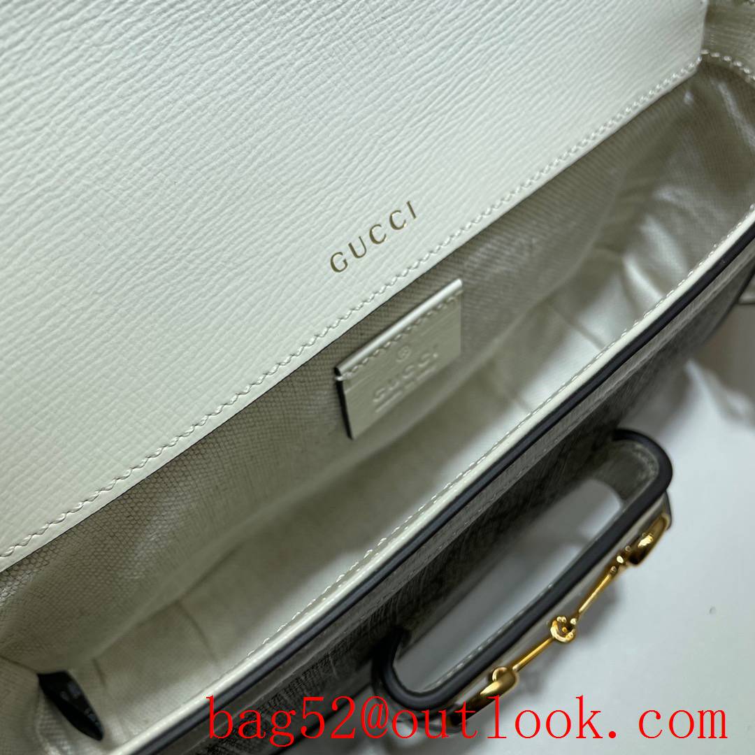 Gucci Horsebit 1955 Mini small white Shoulder Bag 