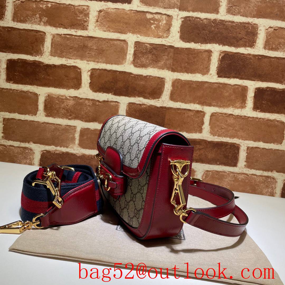 Gucci Horsebit 1955 Mini small red Shoulder Bag 