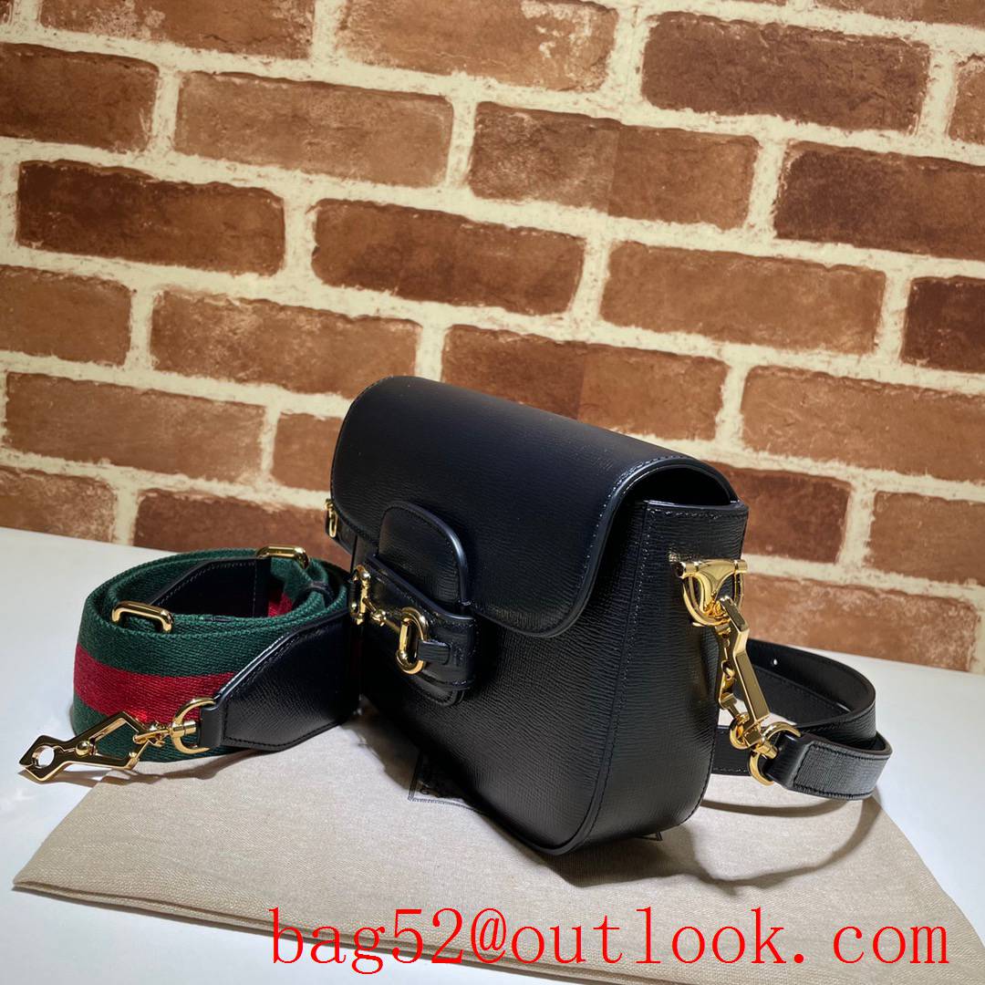 Gucci Horsebit 1955 Mini small calfskin black Shoulder Bag 