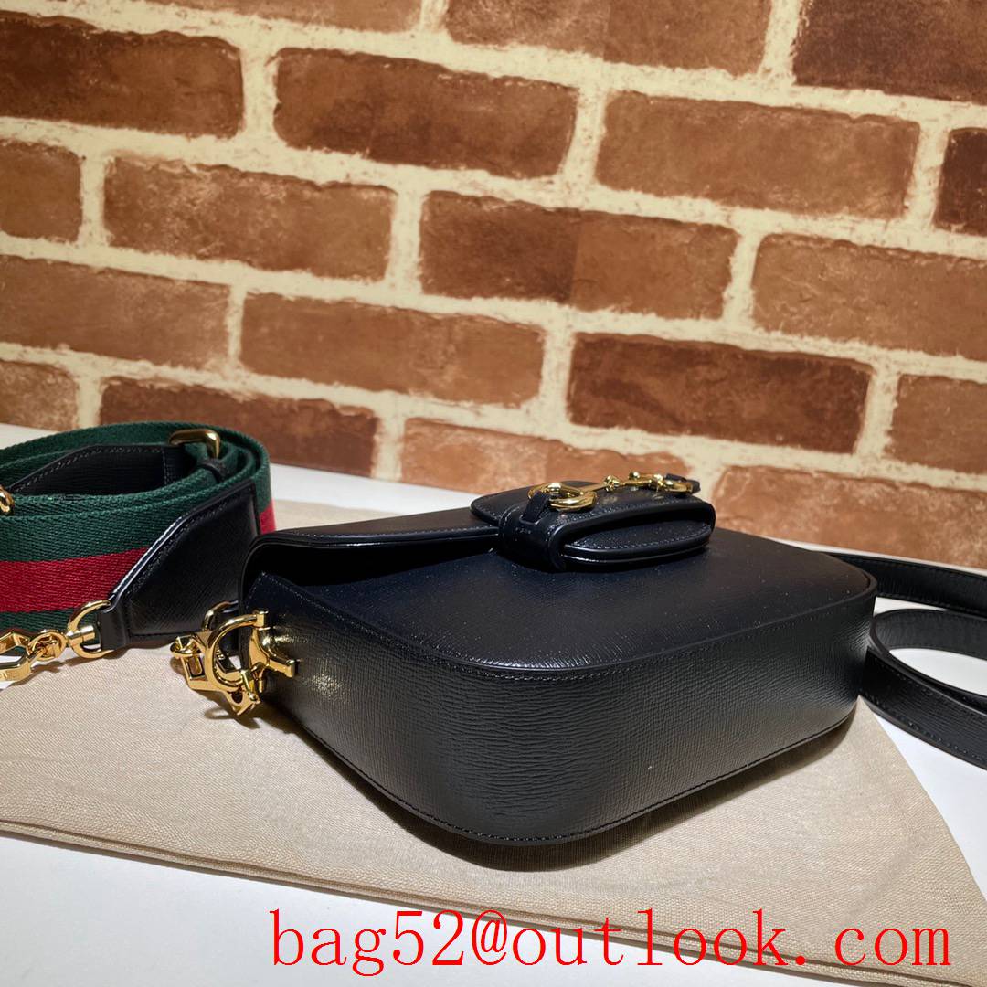 Gucci Horsebit 1955 Mini small calfskin black Shoulder Bag 