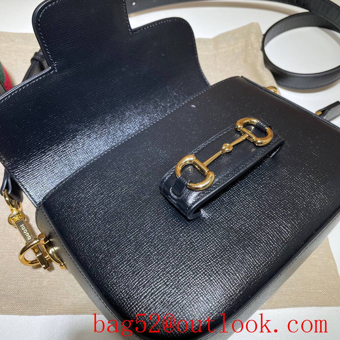 Gucci Horsebit 1955 Mini small calfskin black Shoulder Bag 