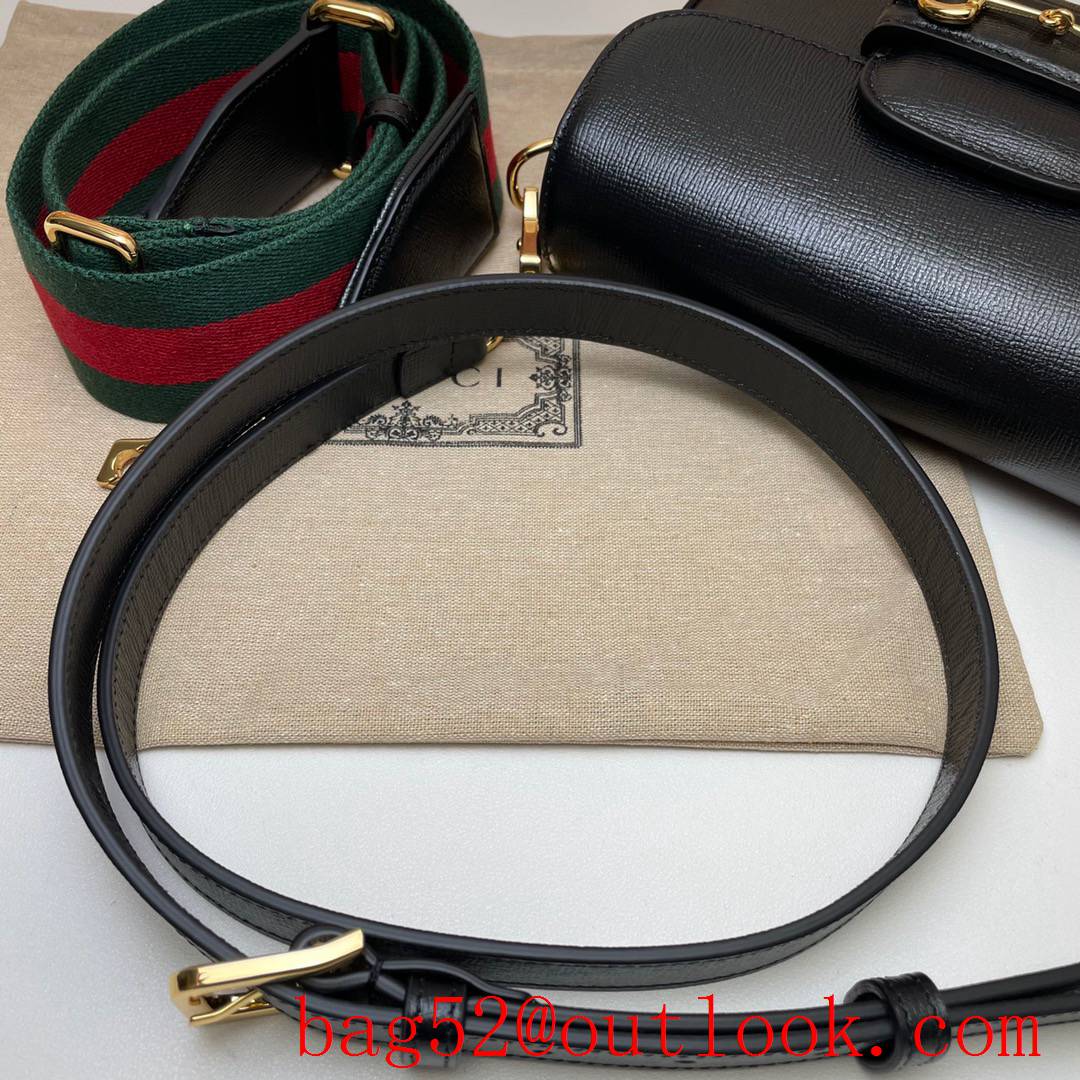 Gucci Horsebit 1955 Mini small calfskin black Shoulder Bag 