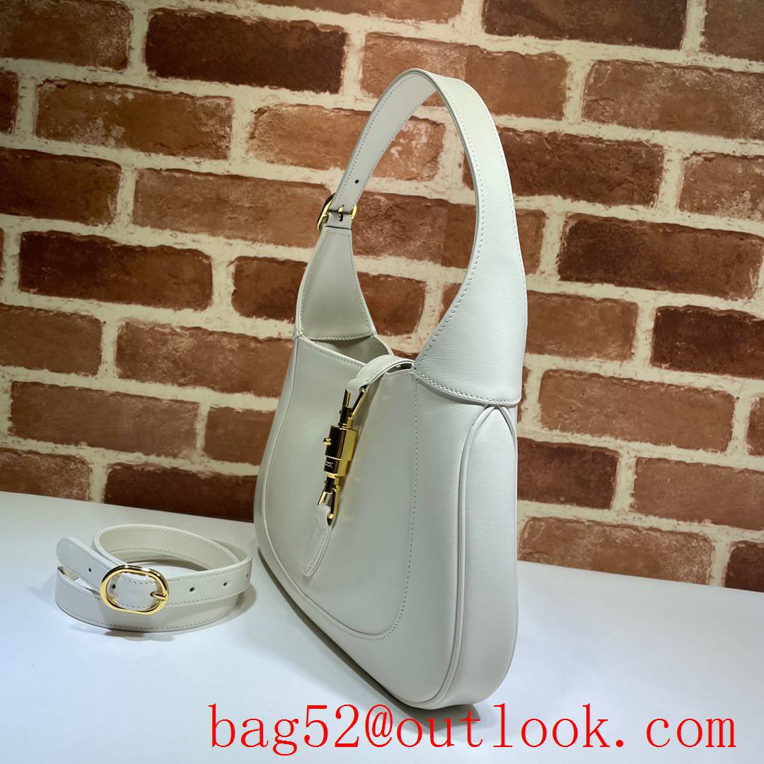 Gucci Jackie 1961 cream calfskin tote shoulder bag