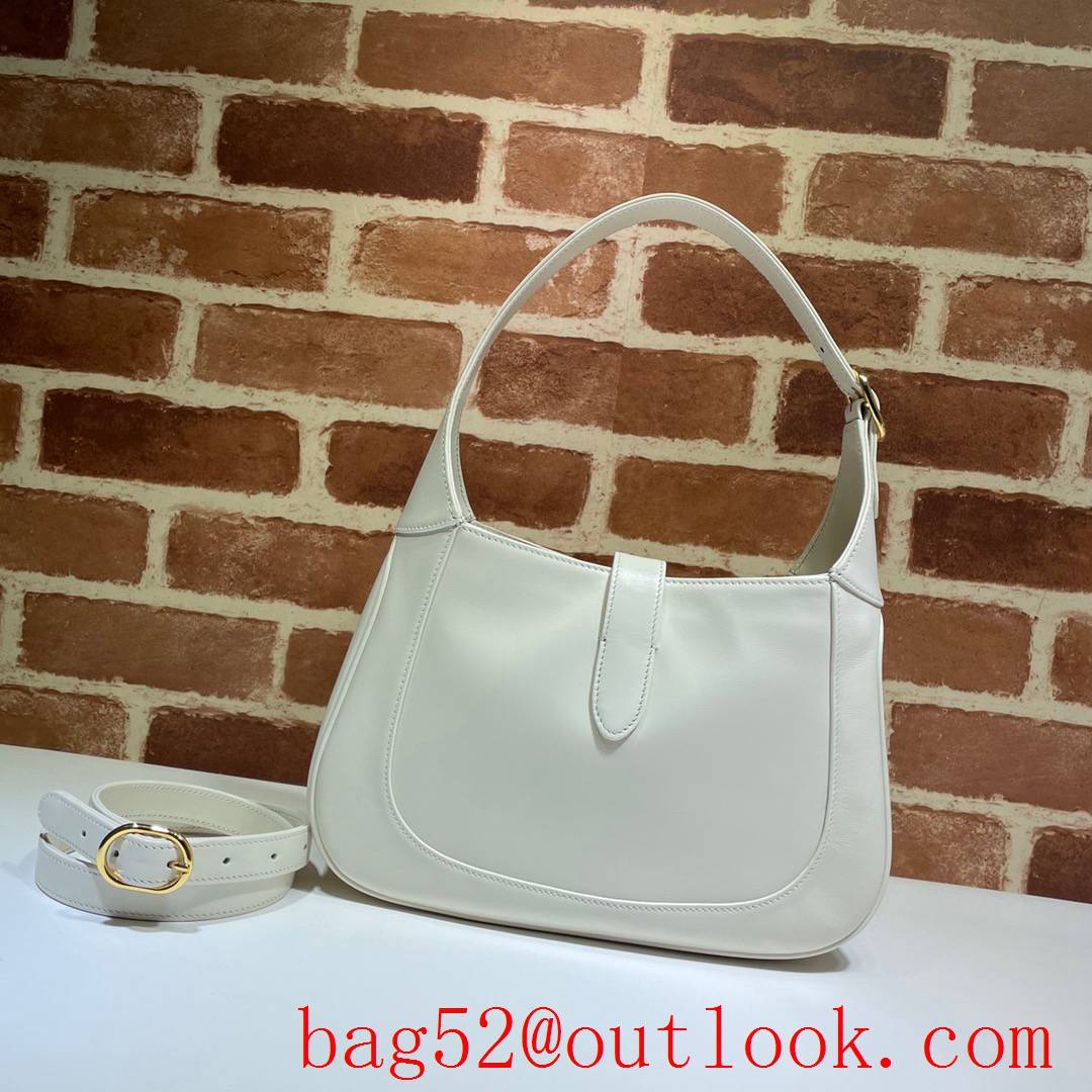 Gucci Jackie 1961 cream calfskin tote shoulder bag