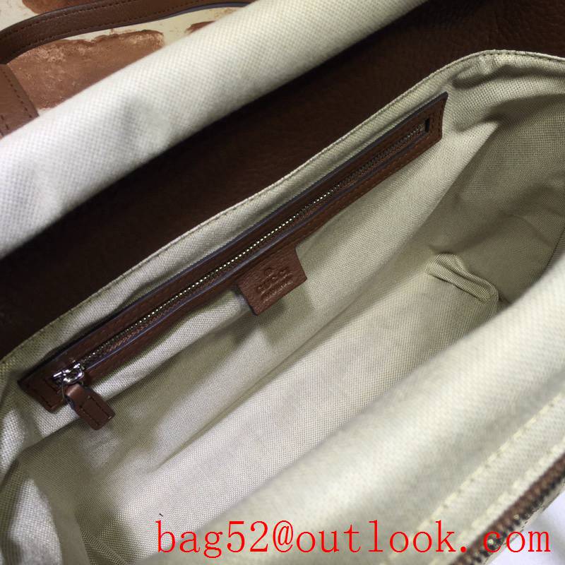 Gucci GG Canvas Classic large Coffee Tote shoulder Bag