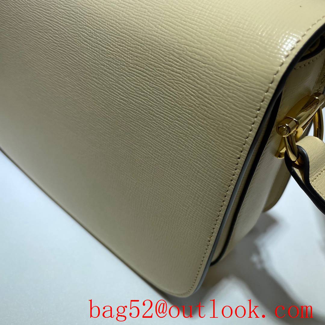 Gucci 1955 Horsebit Box beige Real Leather shoulder bag