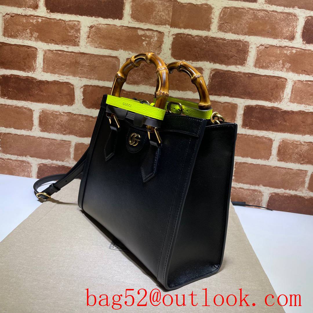 Gucci GG Diana calfskin Small black Tote shoulder Bag