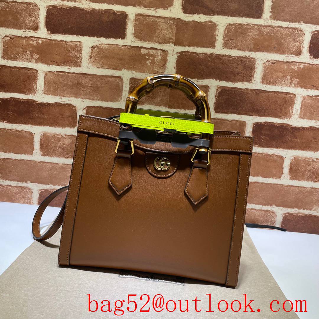 Gucci GG Diana calfskin Small brown Tote shoulder Bag