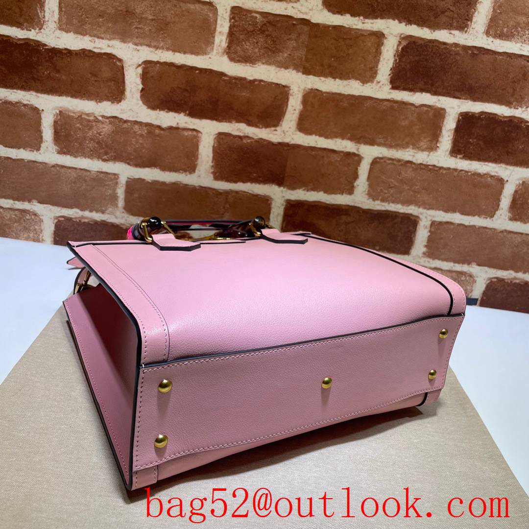 Gucci GG Diana calfskin Small pink Tote shoulder Bag