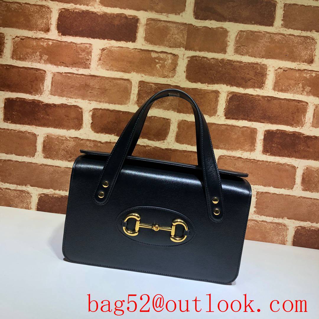 Gucci 1955 Horsebit Small black cowhide Handbag Bag