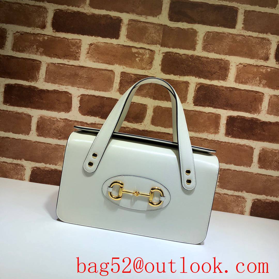Gucci 1955 Horsebit Small cream cowhide Handbag Bag