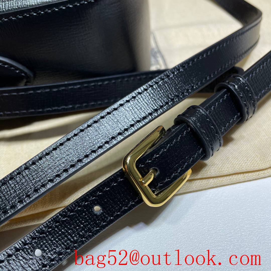 Gucci 1955 Horsebit Small black real leather Shoulder Bag