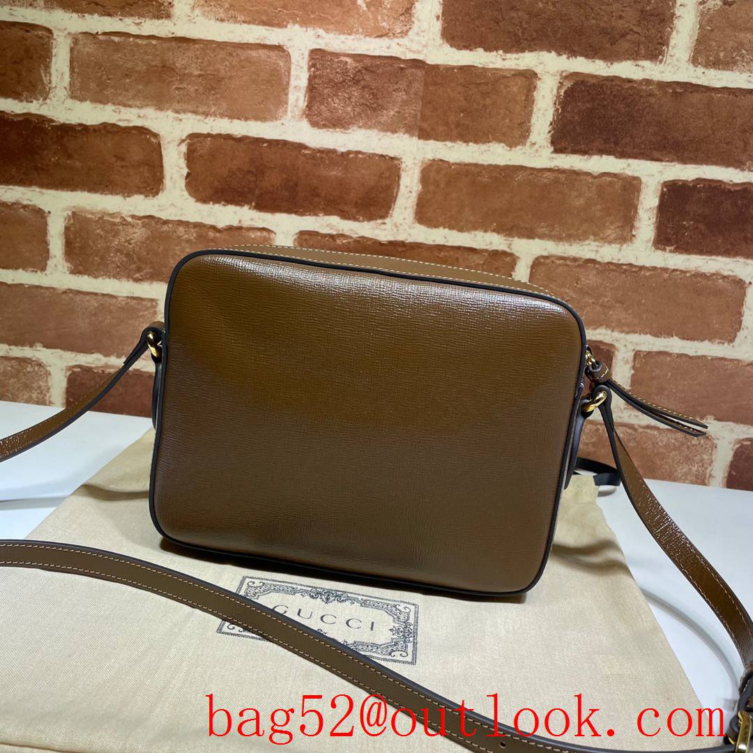 Gucci 1955 Horsebit Small brown real leather Shoulder Bag