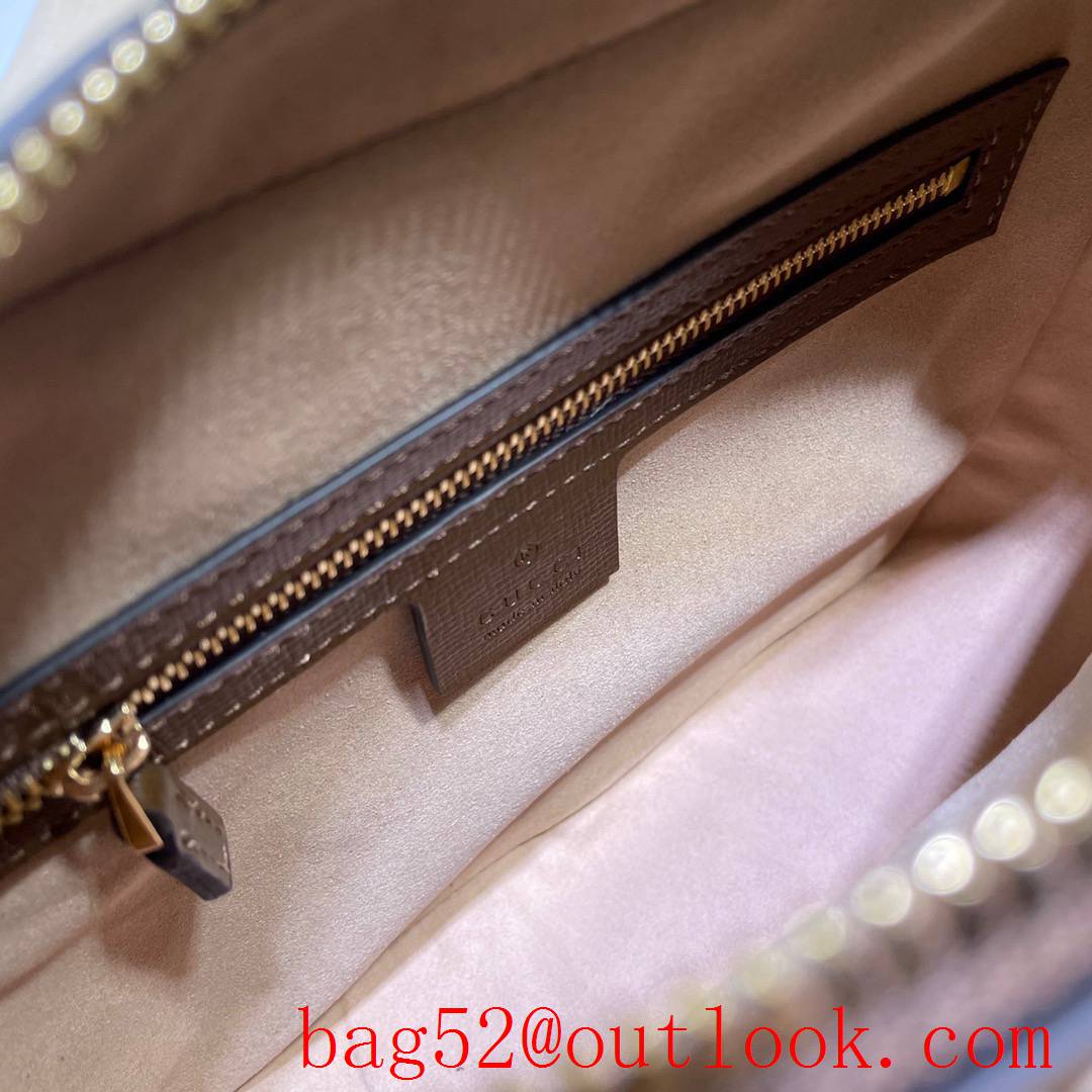 Gucci 1955 Horsebit Small brown real leather Shoulder Bag