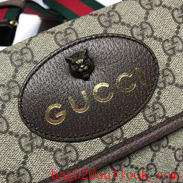 Gucci GG Supreme Small coffee Shoulder Bag purse