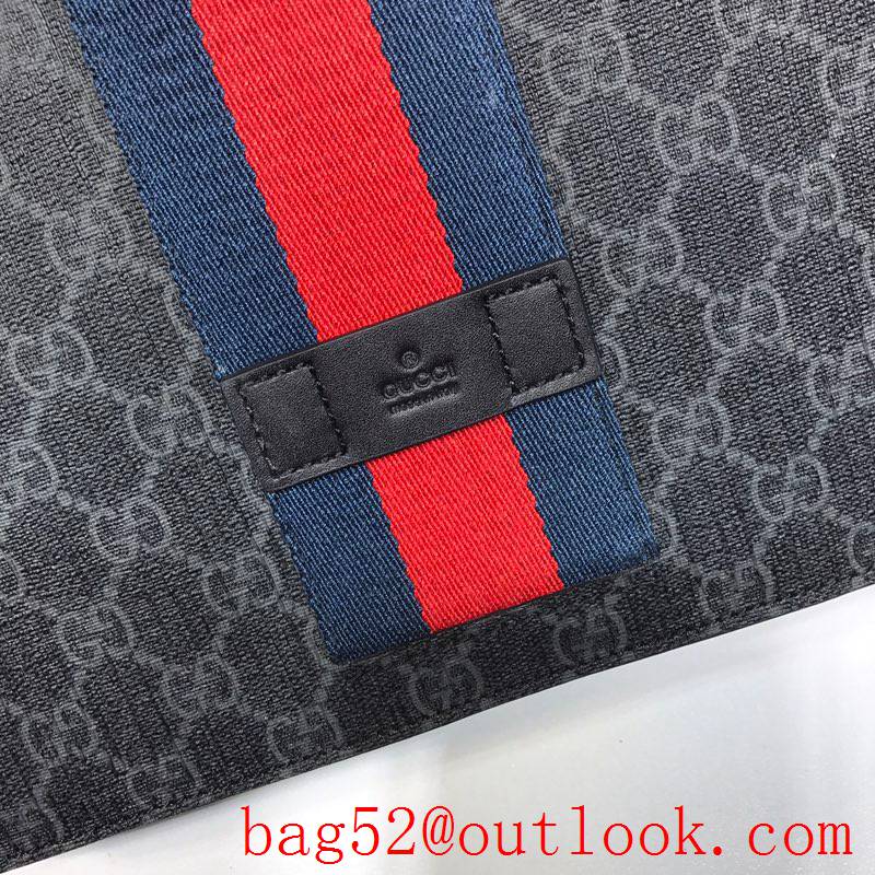 Gucci men GG Supreme gray Messenger Bag