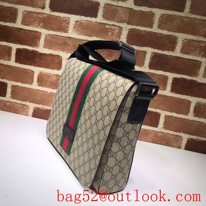 Gucci men GG Supreme beige Messenger Bag