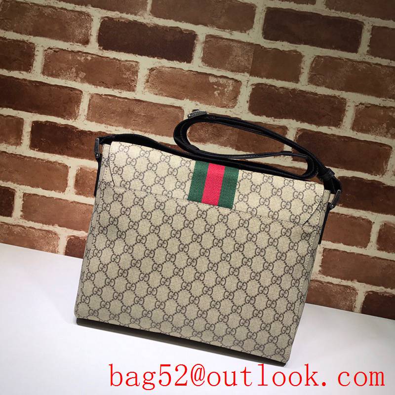 Gucci men GG Supreme beige Messenger Bag