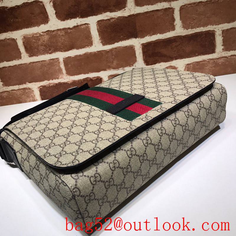 Gucci men GG Supreme beige Messenger Bag